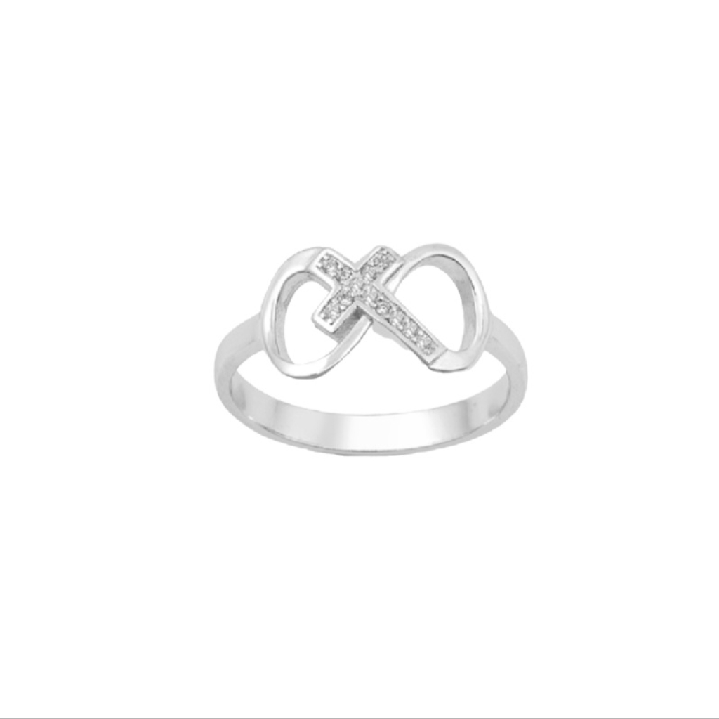 Eternal Love Infinity Sterling Silver Ring